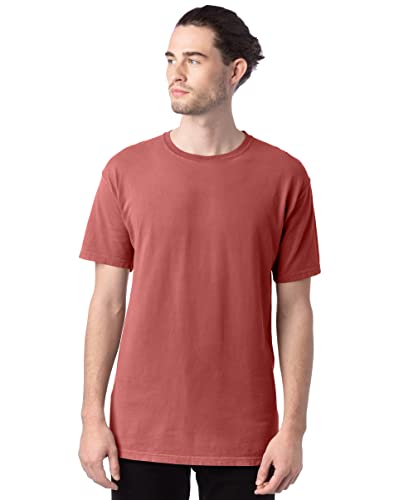Hanes Men's Garment-Dyed T-Shirt-Nantucket RED-XS | Amazon.com